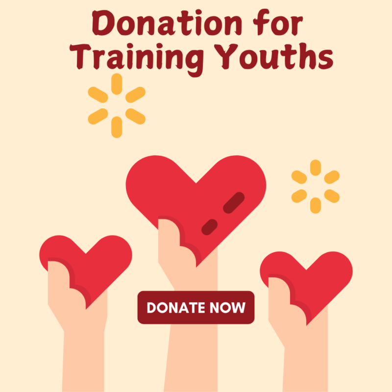 Donation Now For Training Youths